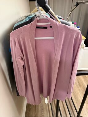 Cyrus Dusty Rose Open-Front Cardigan